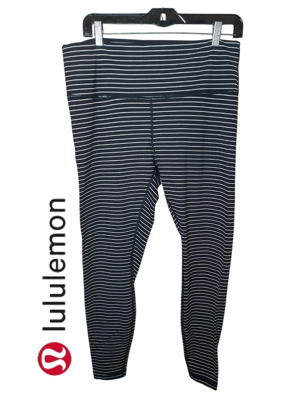 Lululemon Wunder Under High Rise Tight *Luxtreme 28" Parallel Stripe Black White